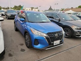 Blue 2021 Nissan Kicks SV Sport Utility 4D